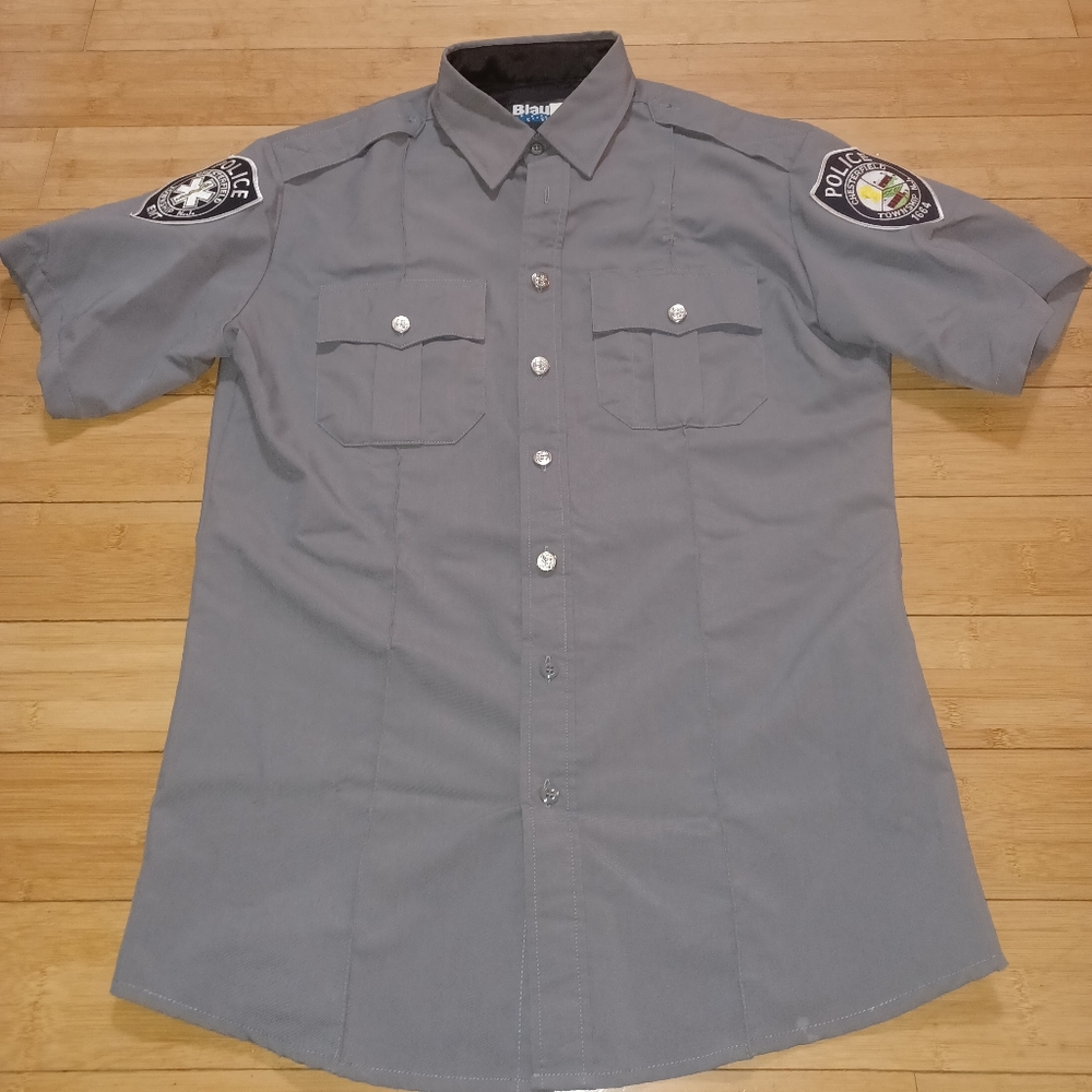 Men's Theater Costume Police Uniform Shirt